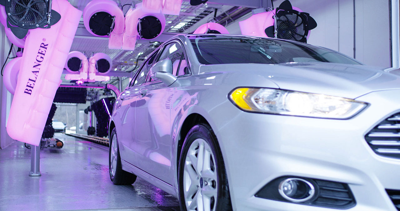 dryer light tunnel purple